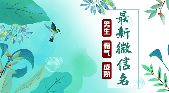 最新微信名字大全男霸氣成熟