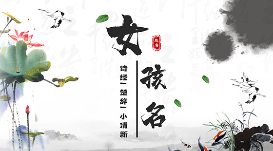 詩(shī)經(jīng)楚辭小清新女孩名字