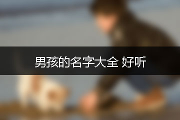 男孩的名字大全 好聽(tīng)