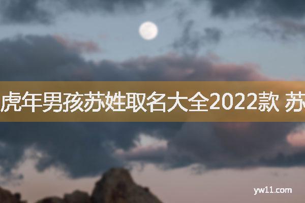 虎年男孩蘇姓取名大全2022款 蘇姓儒雅好聽(tīng)名字男孩